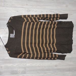 Striped Sweater Tunic Top